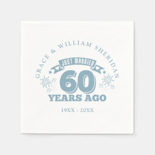 Net getrouwd 60e bruiloft Jubileum Servet
