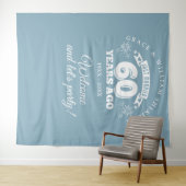 Net getrouwd 60e Jubileum foto achtergrond Wandkleed (In Situ (horizontaal))