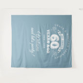 Net getrouwd 60e Jubileum foto achtergrond Wandkleed (Voorkant (horizontaal))