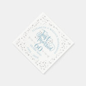 Net Getrouwd 60ste Huwelijksverjaardag Servet (Hoek)