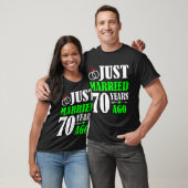 Net getrouwd 70 jaar geleden 70ste bruiloft Jubile T-shirt (Unisex)