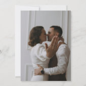 Net getrouwd Ampersand verweven 2 foto bruiloft Kaart (Achterkant)