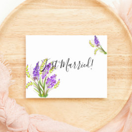 Net Getrouwd Aquarel Lavendel en Groene Bloemen