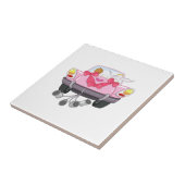 Net getrouwd auto 27 tegeltje (Zijkant)