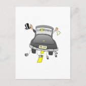 Net getrouwd (auto) aankondigingskaart (Voorkant)