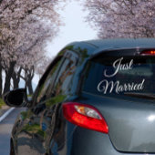 Net Getrouwd Auto Bord voor Trouwen of Wittebrood Raamsticker