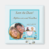 Net Getrouwd Auto Huwelijksaankondiging Magneet (Voorkant)