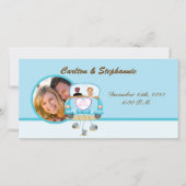 Net Getrouwd Auto Trouwfoto Aankondiging (Voorkant)