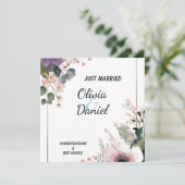🌸 Net Getrouwd Bloemkaart 🌸💍 Menu (Staand voorkant)