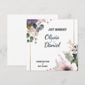 🌸 Net Getrouwd Bloemkaart 🌸💍 Menu (Voorkant / Achterkant)