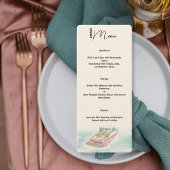 Net getrouwd Boot Diner Bruiloftsmenu Menu