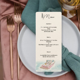 Net getrouwd Boot Diner Huwelijksmenu Menu