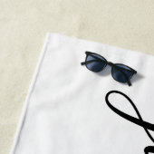 Net getrouwd, bruidsfeest cadeau, verlovingscadeau strandlaken (In situ)