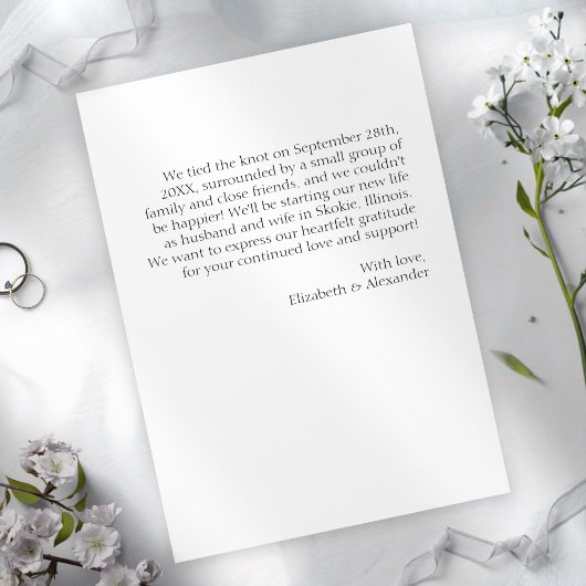 Net getrouwd bruiloft aankondiging Kaarten | Blauw