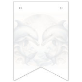 Net getrouwd bruiloft Bunting Flags Dolfijn Theme Vlaggetjes (Tweede vlag)