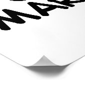 Net Getrouwd Bruiloft Poster (Hoek)