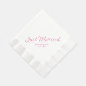 Net getrouwd bruiloft receptie cocktail servet (Hoek)