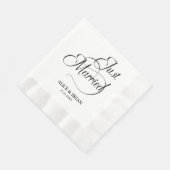 Net getrouwd bruiloft receptie cocktail servetten (Hoek)