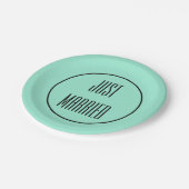 Net getrouwd bruiloft receptie feestje papier Bord (Gekanteld)