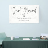 Net getrouwd bruiloft Sendoff Auto Decoratie Banne Spandoek (Beurs)