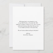 Net getrouwd Brush Moderne Kalligrafie bruiloft Aankondiging (Achterkant)