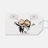 Net getrouwd cadeaulabel (Voorkant (Horizontaal))