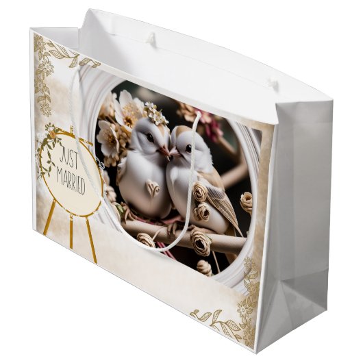 Net getrouwd cadeautas (Achterkant Gekanteld)