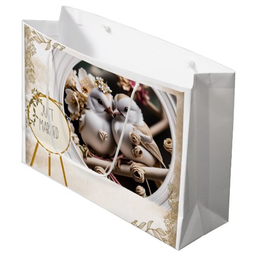 Net getrouwd cadeautas (Voorkant Gekanteld)