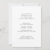 Net Getrouwd Calligrafie Elopement Aankondiging (Achterkant)