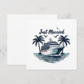 Net getrouwd cruise zomer bruiloft echtgenoot echt kaart (Voorkant / Achterkant)
