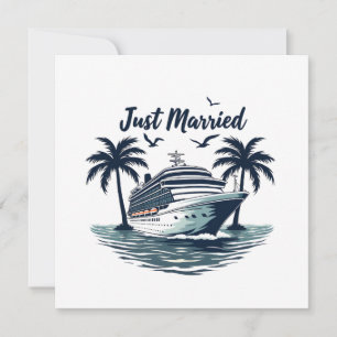 Net getrouwd cruise zomer bruiloft echtgenoot echt kaart