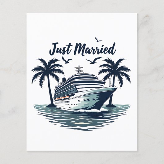 Net getrouwd Cruising Summer Wedding Echtgenote Flyer (Voorkant)
