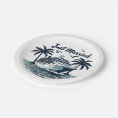 Net getrouwd Cruising Summer Wedding Echtgenote Papieren Bordje (Gekanteld)