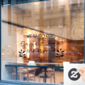 Net Getrouwd Custom Massage Raamsticker (Cafe Raam)