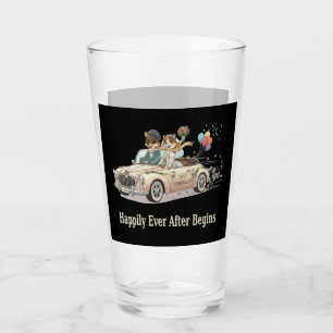 Net Getrouwd Dierenkoppel Trouwauto Glas