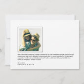 Net Getrouwd | Dubbelzijdige Foto Bruiloft Aankondiging (Achterkant)