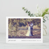 Net Getrouwd | Dubbelzijdige Fotobruiloft Aankondiging (Staand voorkant)