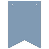 Net getrouwd Dusty Blue Pas getrouwd aankondiging Vlaggetjes (Tweede vlag)