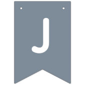 Net getrouwd Dusty Blue Wedding Garland Vlaggetjes (Tweede vlag)