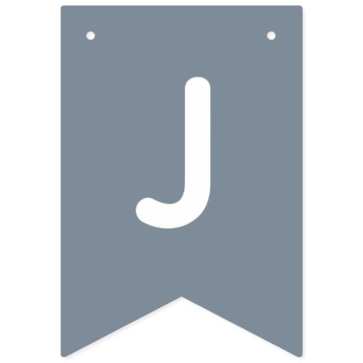 Net getrouwd Dusty Blue Wedding Garland Vlaggetjes (Tweede vlag)