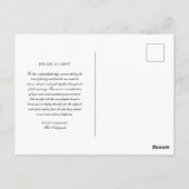 Net getrouwd Elegant Wedding Photo Aankondiging Briefkaart (Achterkant)