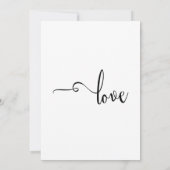 Net Getrouwd Elegante Calligrafie in Zwart & Wit Kaart (Achterkant)