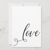 Net Getrouwd Elegante Calligrafie Ontvangst Only Kaart (Achterkant)