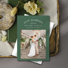 Net Getrouwd Elopement Huwelijksfoto Aankondiging