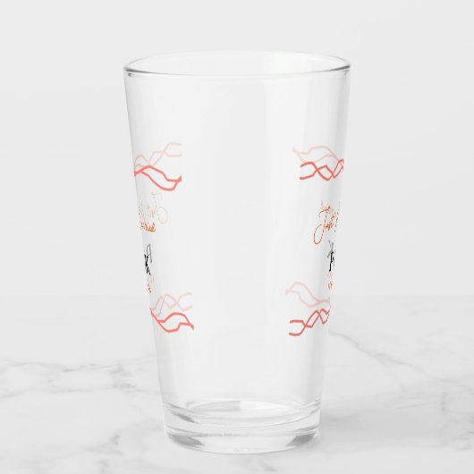 Net getrouwd en voeg de naam van het paar toe datu glas (Links)