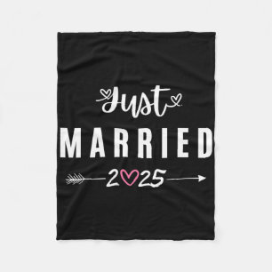 Net getrouwd EST 2025 huwelijksreis bruidsparen An Fleece Deken