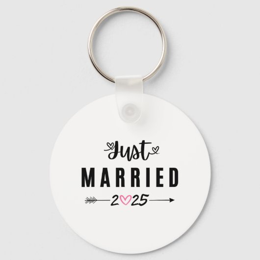 Net getrouwd EST 2025 huwelijksreis bruidsparen An Sleutelhanger (Voorkant)