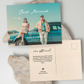 net getrouwd foto aankondigingskaart