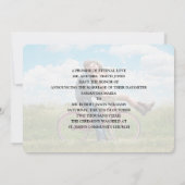 Net getrouwd Foto bruiloft aankondiging uitnodigin (Achterkant)