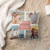 Net getrouwd Foto Collage Bruiloft Familie Gift Kussen (Deken)